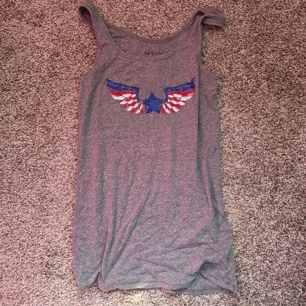 Tank Top with Patriotic Design